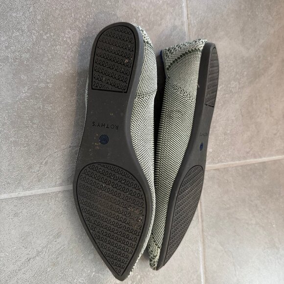 Rothy's green snakeskin flats - size 8.5 - Picture 4 of 5